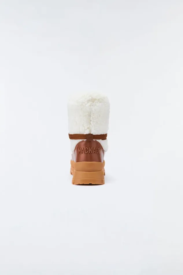 Ankle Boots Women Mackage CONQUER Shearling Ankle Boot For Women Creamcream Ankle Boots Women Mackage CONQUER Shearling Ankle Boot For Women Creamcream