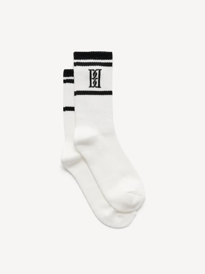 Athleisure Wear Women By Malene Birger Leilana Socks Soft White