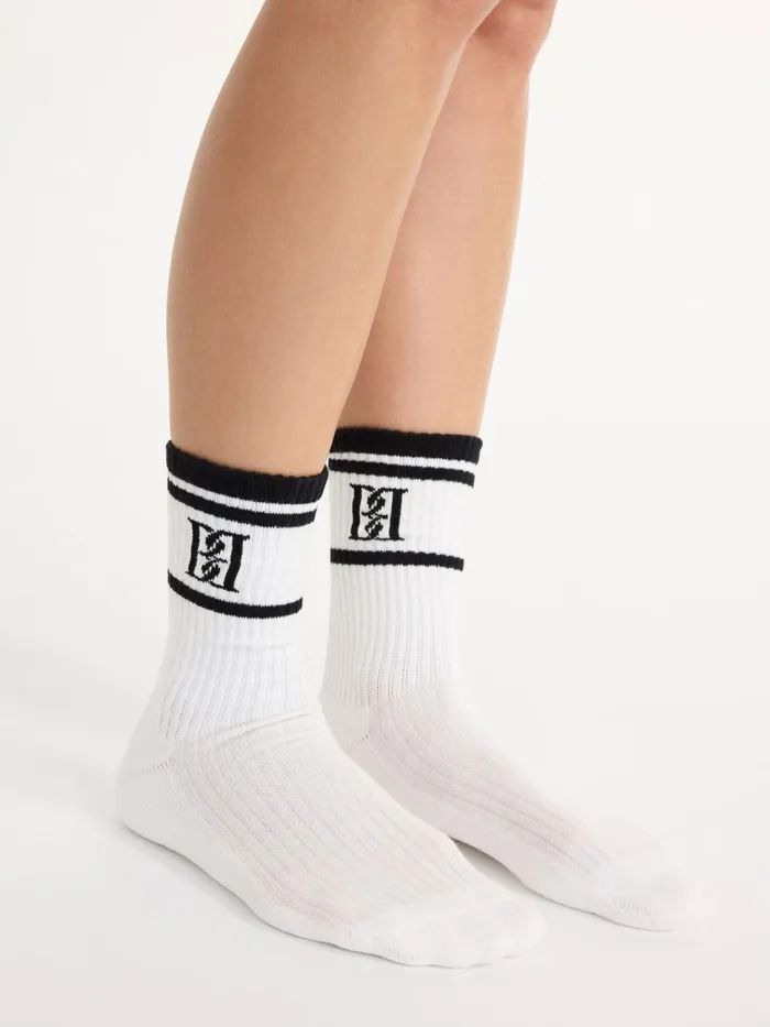 Athleisure Wear Women By Malene Birger Leilana Socks Soft White Athleisure Wear Women By Malene Birger Leilana Socks Soft White