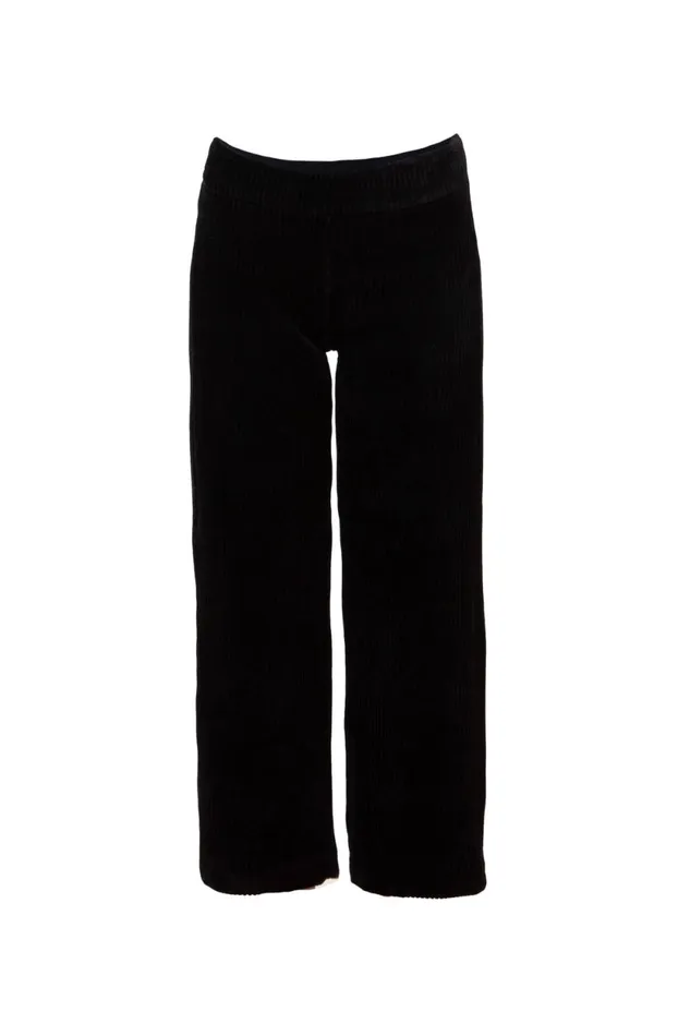 Avenue Montaigne ALEX Corduroy Black Women Pants Avenue Montaigne ALEX Corduroy Black Women Pants