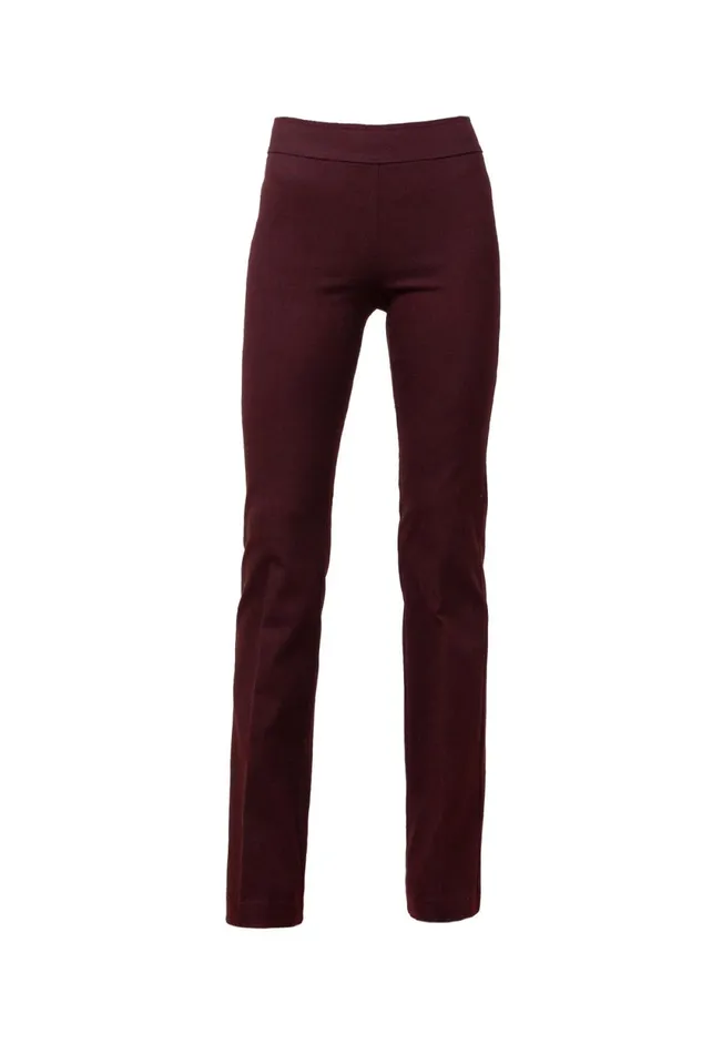 Avenue Montaigne BECCA Flannel Wine Women Pants Avenue Montaigne BECCA Flannel Wine Women Pants