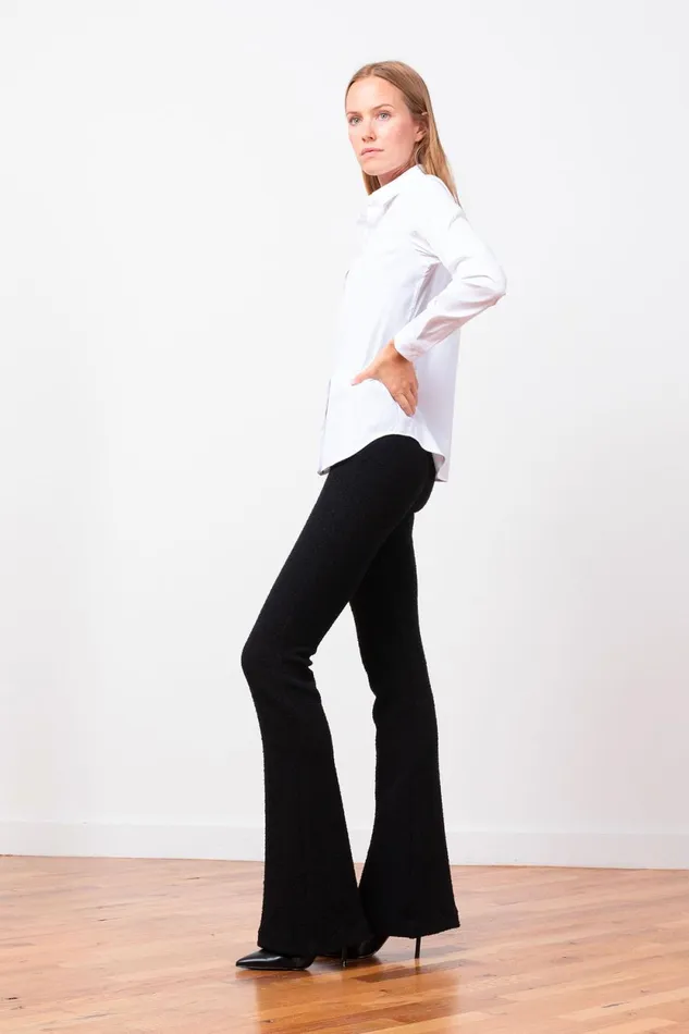 Avenue Montaigne BELLINI Boucle Black Women Pants Avenue Montaigne BELLINI Boucle Black Women Pants