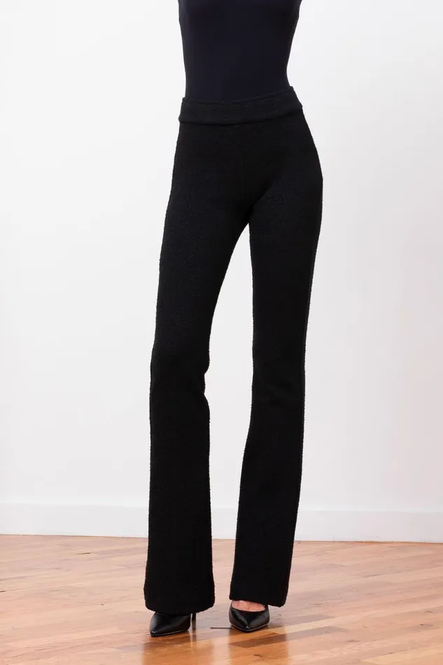 Avenue Montaigne BELLINI Boucle Black Women Pants Avenue Montaigne BELLINI Boucle Black Women Pants