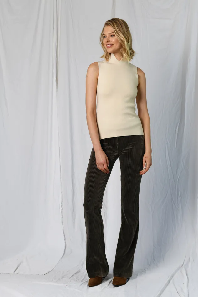 Avenue Montaigne BELLINI Corduroy Moss Women Pants