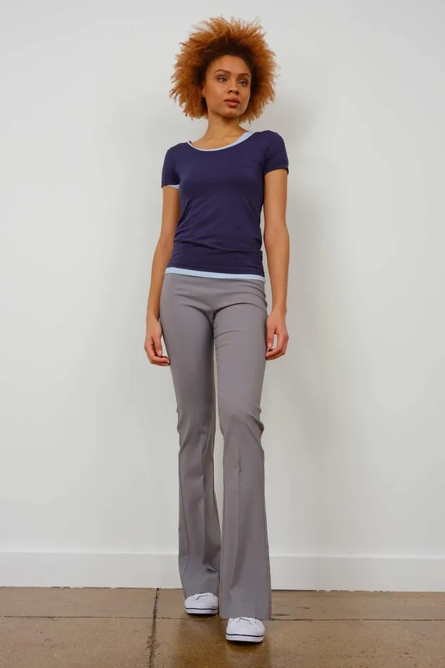 Avenue Montaigne BELLINI Signature Light Grey Women Pants