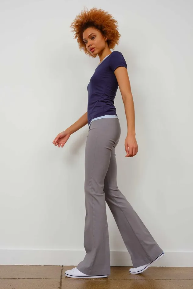 Avenue Montaigne BELLINI Signature Light Grey Women Pants Avenue Montaigne BELLINI Signature Light Grey Women Pants