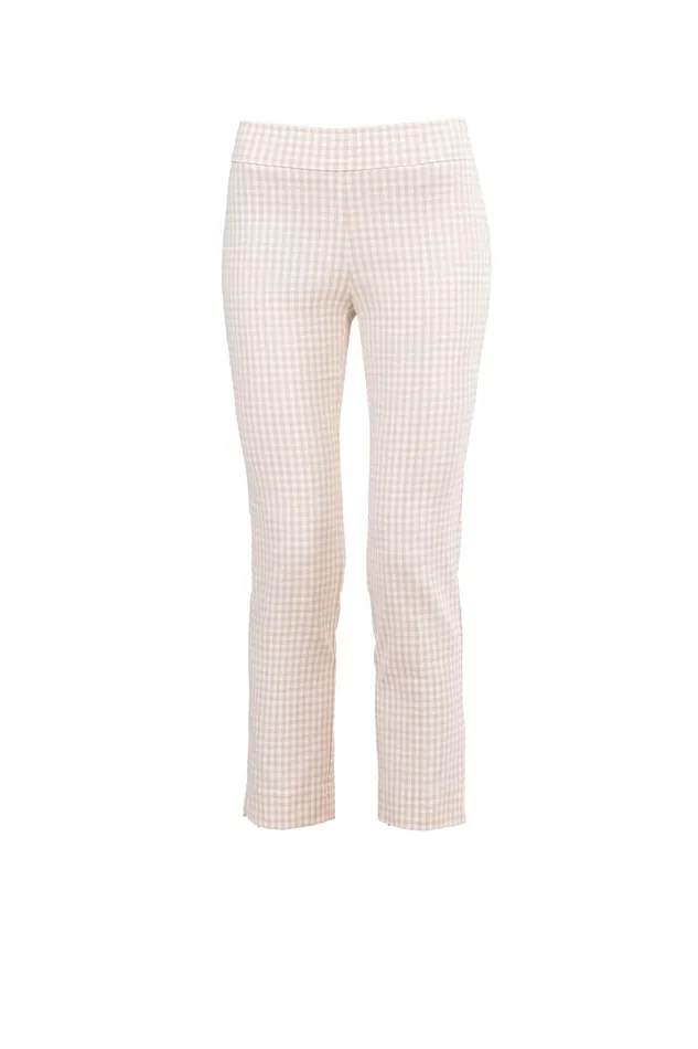 Avenue Montaigne BRIGITTE Check Beige Women Pants Avenue Montaigne BRIGITTE Check Beige Women Pants