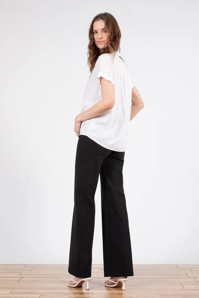 Avenue Montaigne FLAVIA Signature Black Women Pants Avenue Montaigne FLAVIA Signature Black Women Pants