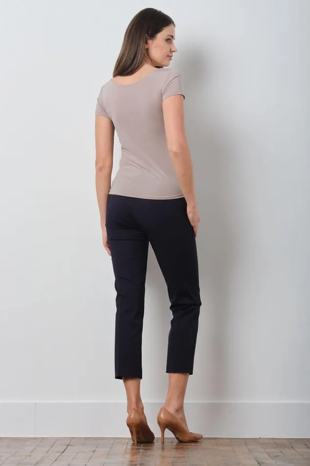 Avenue Montaigne LULU Cotton Navy Women Pants Avenue Montaigne LULU Cotton Navy Women Pants