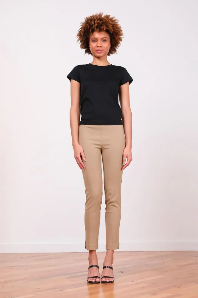 Avenue Montaigne PARS Signature Camel Women Pants