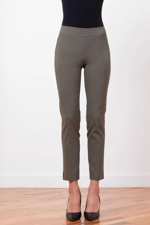 Avenue Montaigne PARS Signature Olive Green Women Pants Avenue Montaigne PARS Signature Olive Green Women Pants