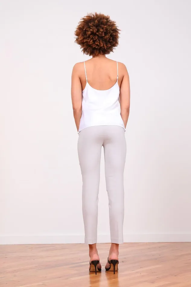 Avenue Montaigne PARS Signature Silver Women Pants Avenue Montaigne PARS Signature Silver Women Pants