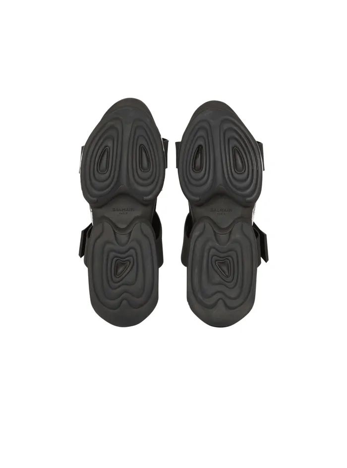 BBold Hightop Sneakers With Straps Black Men Balmain Sneakers