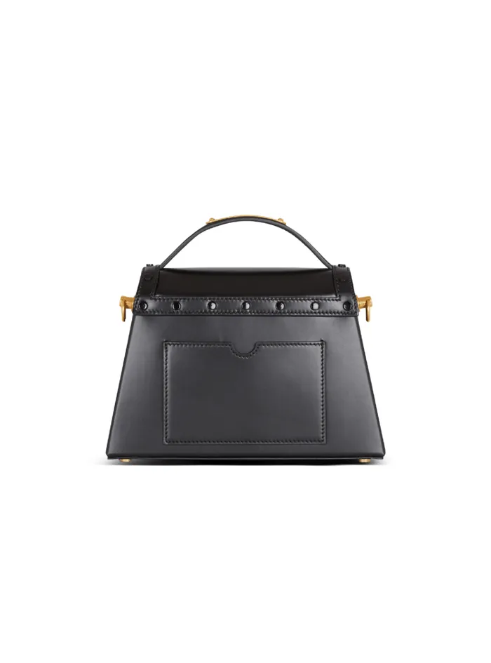 BBuzz Dynasty Bag In Glazed Leather Black Women Balmain Handbags