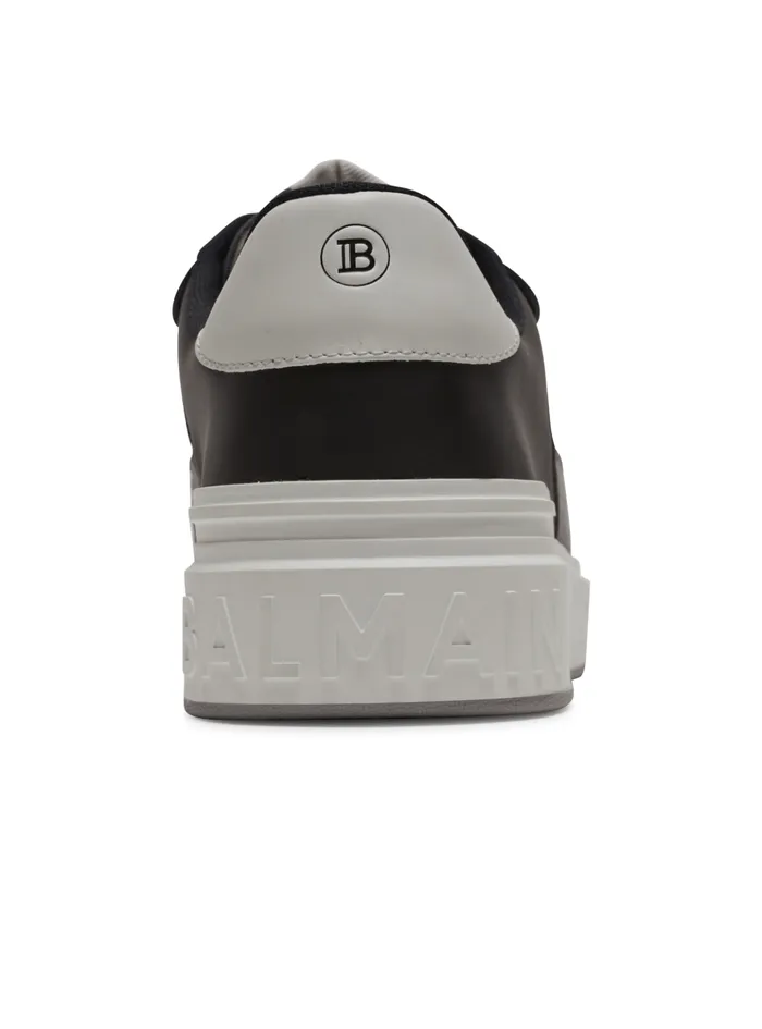 BCourt Flip Sneakers In Leather And Suede Black Men Balmain Sneakers