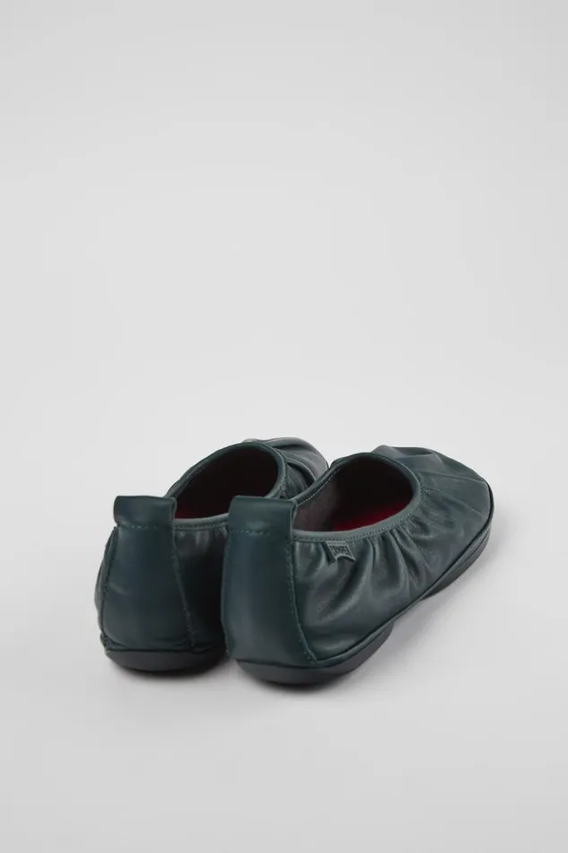 Ballerinas Women Camper Right Green Leather Ballerina Ballerinas Women Camper Right Green Leather Ballerina