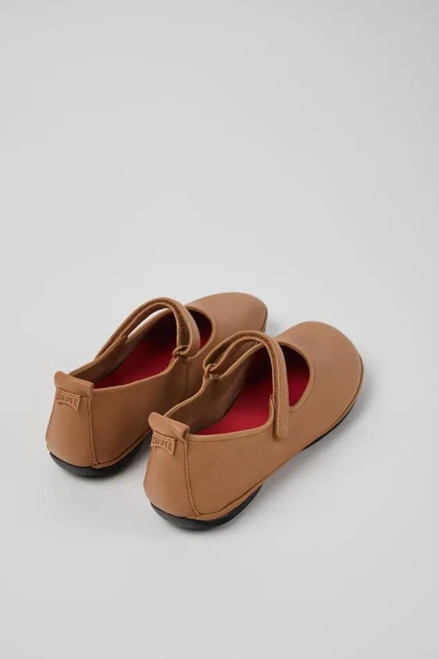 Ballerinas Women Camper Right Nude Leather Shoe Ballerinas Women Camper Right Nude Leather Shoe