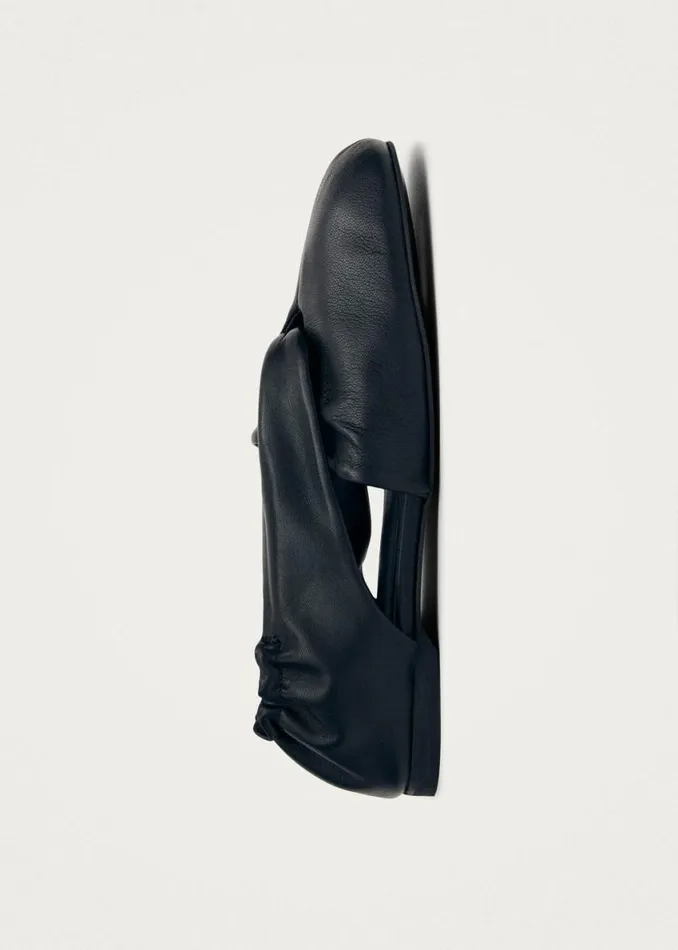 Ballet Flats Women ALOHAS Alaula Black Leather Ballet Flats