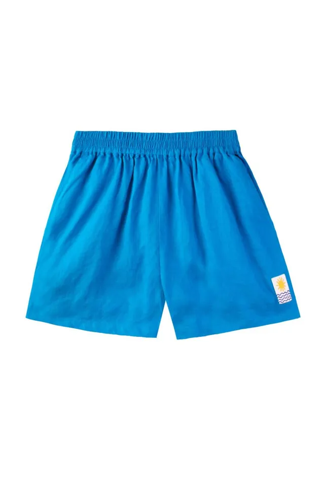Basic Linen Shorts Cerulean WomensShop LF Markey Shorts