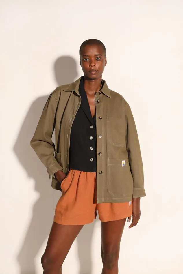 Basic Linen Shorts Chestnut WomensShop LF Markey Shorts
