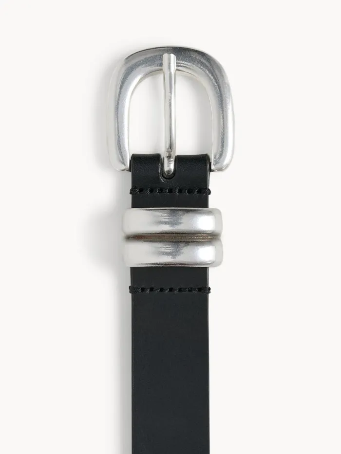 Belts Women By Malene Birger Zoilo Leather Belt Black Belts Women By Malene Birger Zoilo Leather Belt Black
