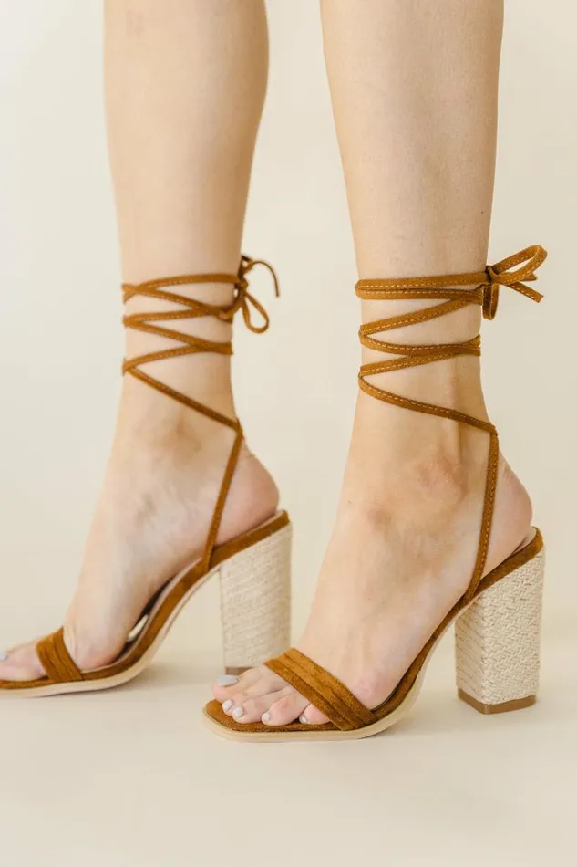 Bianca Lace Up Heel In Camel Camel Women Bohme Shoes