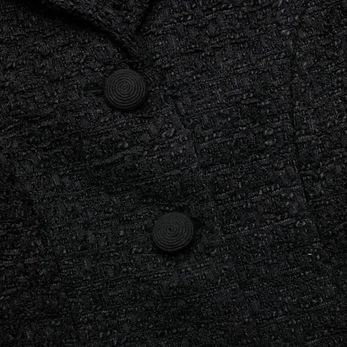 Black Boucle Jacket Women Self Portrait Outerwear Black Boucle Jacket Women Self Portrait Outerwear