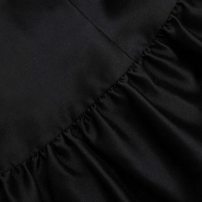 Black Taffeta Midi Dress Women Self Portrait Dresses Black Taffeta Midi Dress Women Self Portrait Dresses