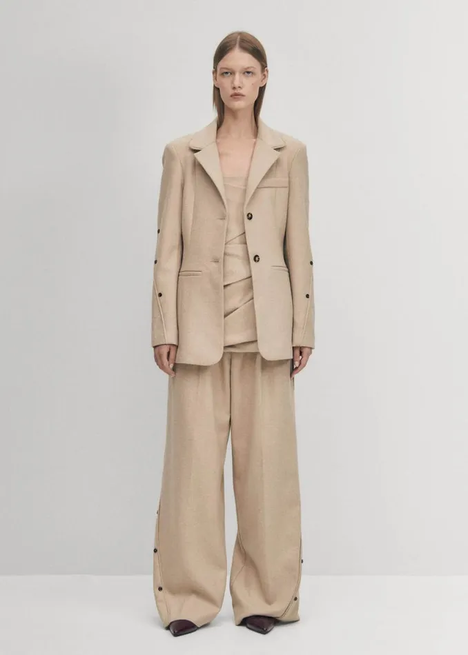 Blazers Vests Women ALOHAS Beth Beige Blazer