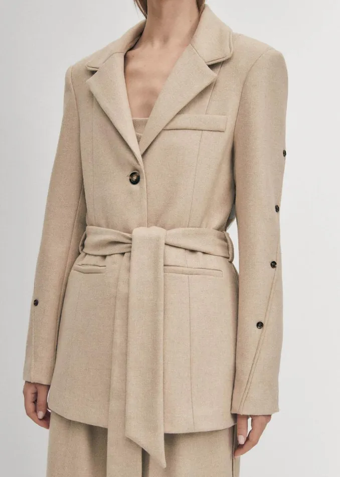 Blazers Vests Women ALOHAS Beth Beige Blazer