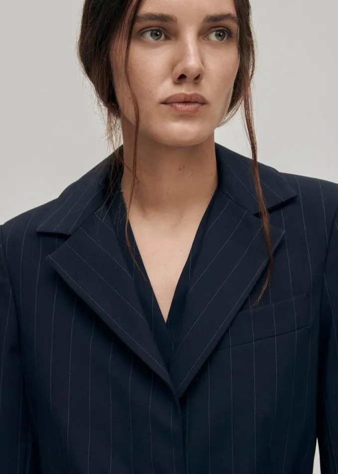 Blazers Vests Women ALOHAS Geri Navy Blazer