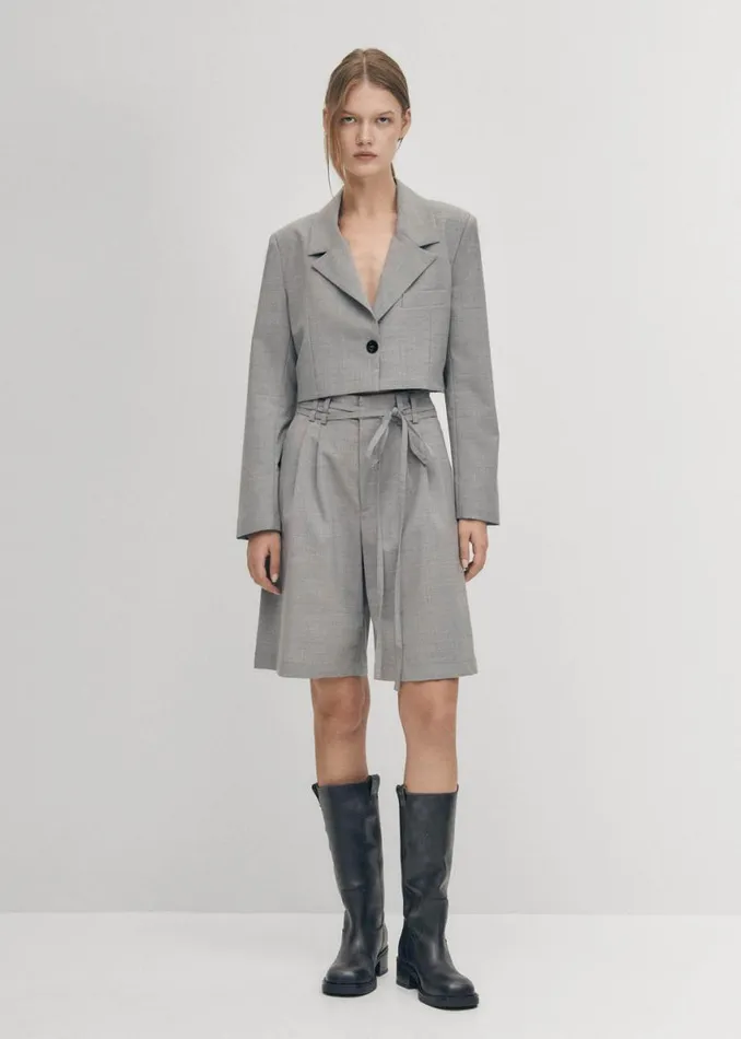 Blazers Vests Women ALOHAS Gigi Grey Blazer