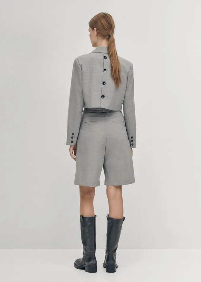 Blazers Vests Women ALOHAS Gigi Grey Blazer