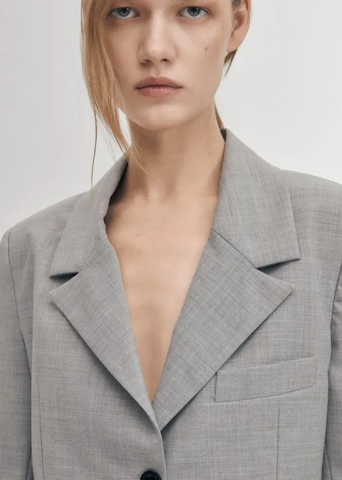 Blazers Vests Women ALOHAS Gigi Grey Blazer