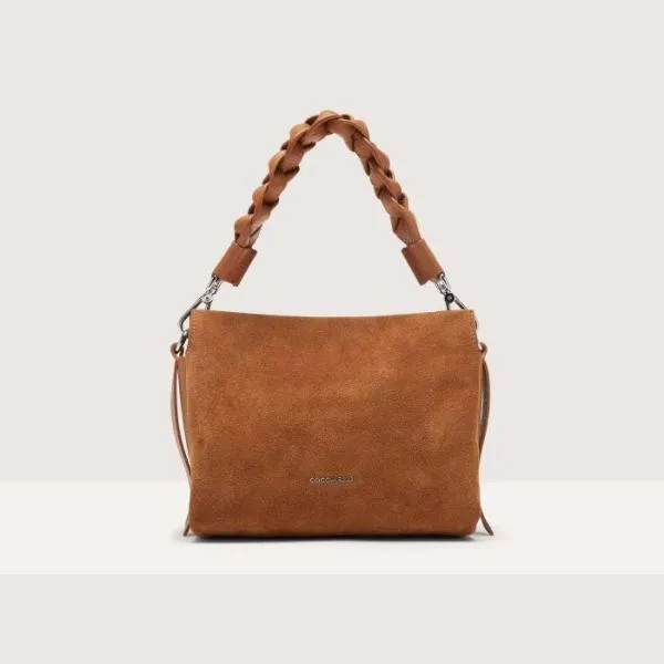 Boheme Suede Bimaterial Small Cuir Women Coccinelle Top Handle Bag