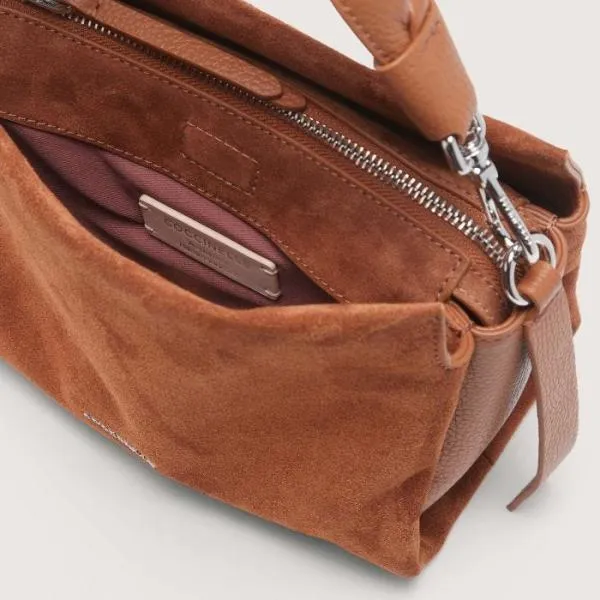 Boheme Suede Bimaterial Small Cuir Women Coccinelle Top Handle Bag Boheme Suede Bimaterial Small Cuir Women Coccinelle Top Handle Bag