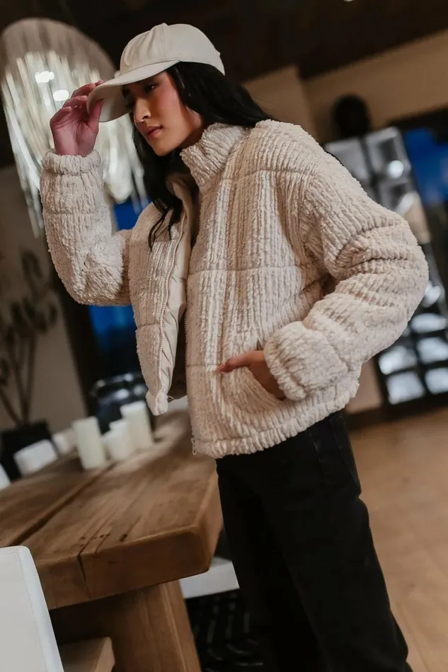 Bonnie Faux Fur Jacket Tan Women Bohme Outerwear