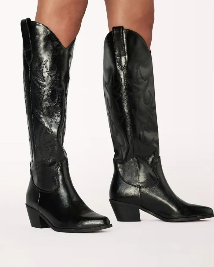 Boots Billini Knee High Boots URSON BLACK SHINE