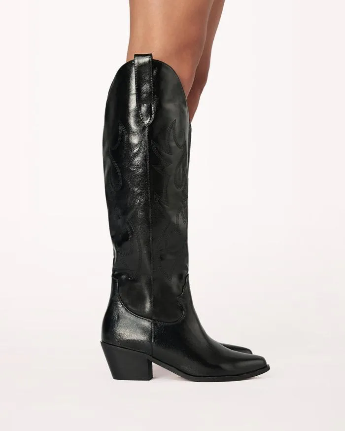 Boots Billini Knee High Boots URSON BLACK SHINE