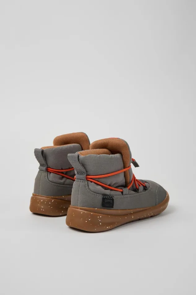 Boots Kids Camper Ergo Grey Textile Ankle Boots Boots Kids Camper Ergo Grey Textile Ankle Boots