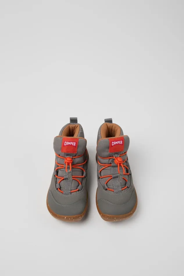 Boots Kids Camper Ergo Grey Textile Ankle Boots Boots Kids Camper Ergo Grey Textile Ankle Boots