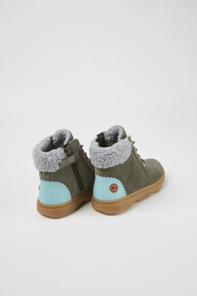 Boots Kids Camper Kiddo Dark Green Ankle Boots Boots Kids Camper Kiddo Dark Green Ankle Boots