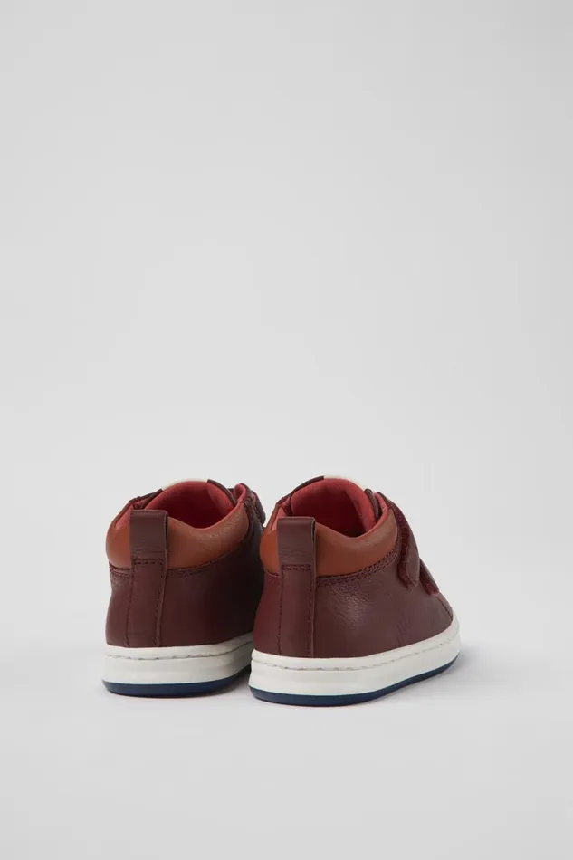 Boots Kids Camper Runner Burgundy Leather Sneakers Boots Kids Camper Runner Burgundy Leather Sneakers