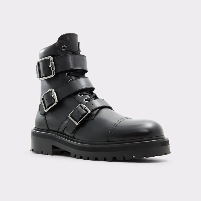 Boots Men ALDO Zayro Motorcycle Ankle Boot 8211 Lug Sole