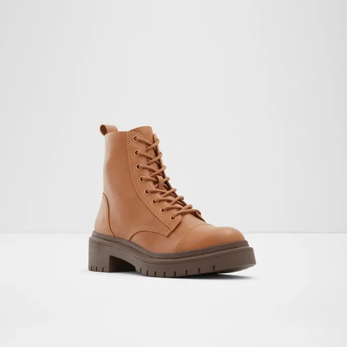 Boots Women ALDO Goer Combat Ankle Boot 8211 Brown