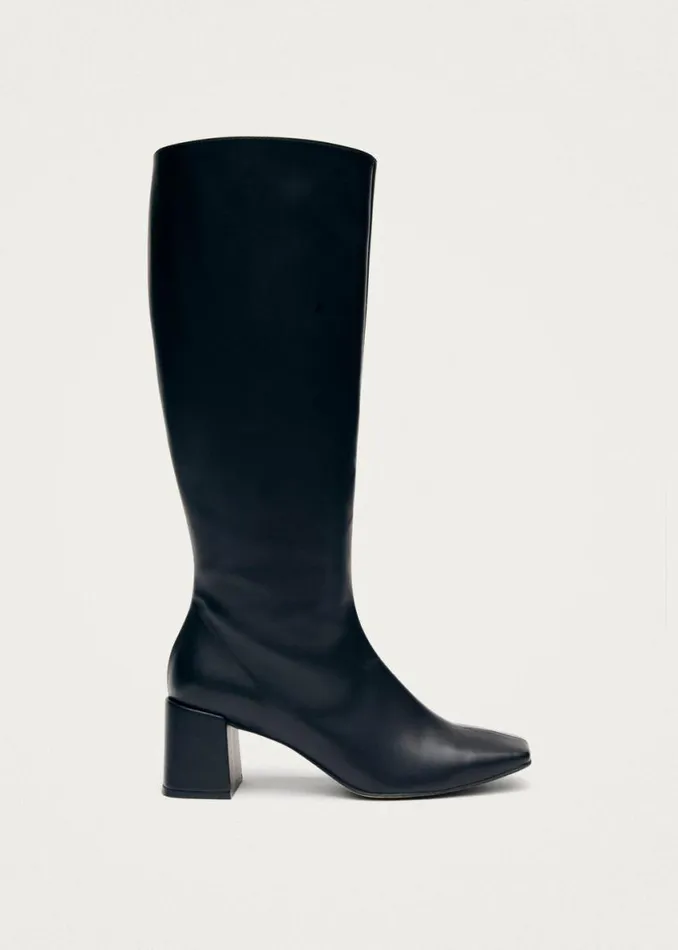 Boots Women ALOHAS Chalk Black Vegan Leather Boots