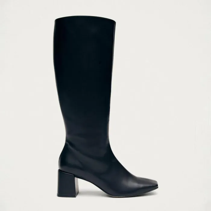 Boots Women ALOHAS Chalk Black Vegan Leather Boots