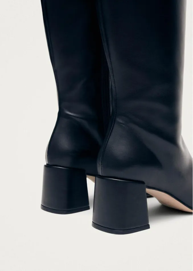 Boots Women ALOHAS Chalk Black Vegan Leather Boots
