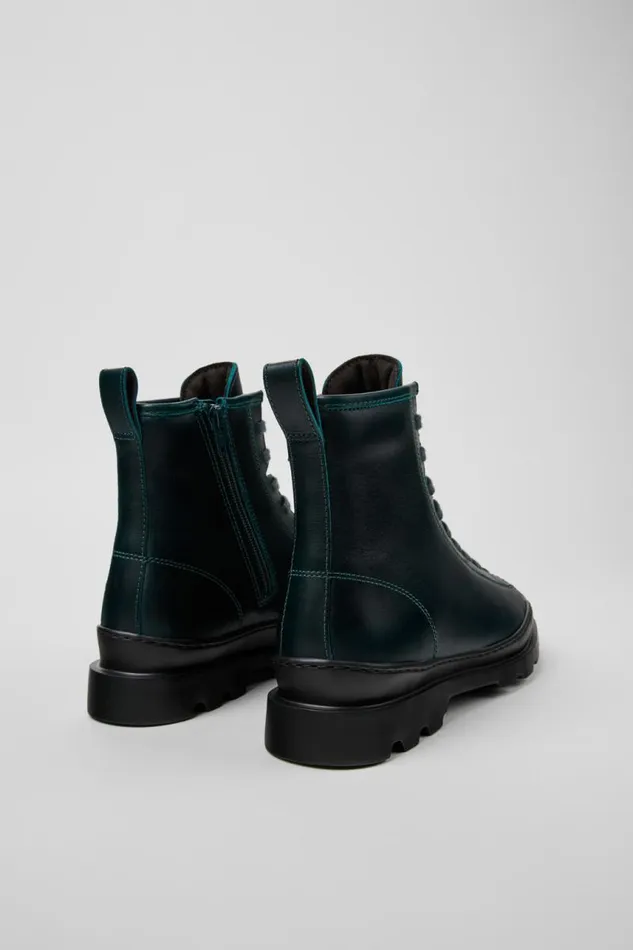 Boots Women Camper Brutus Green Leather Boots Boots Women Camper Brutus Green Leather Boots
