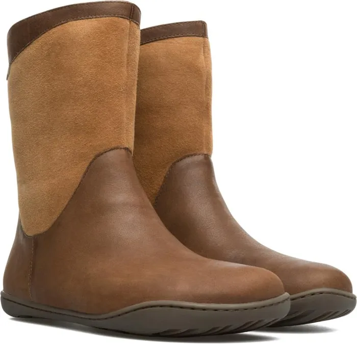 Boots Women Camper Peu Brown Ankle Boots